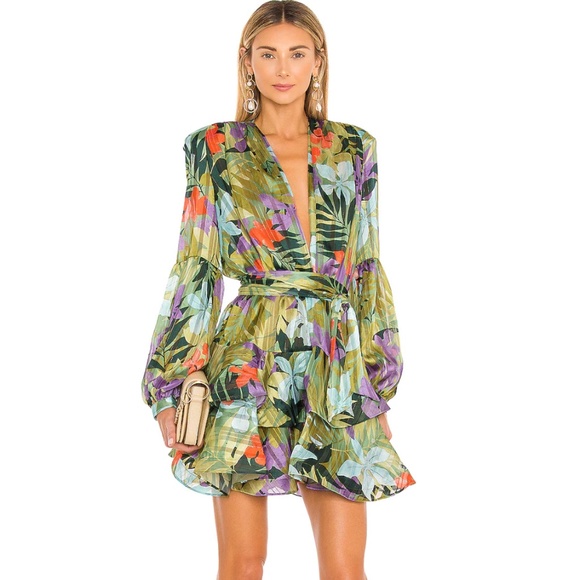 *SOLD*Bronx and banco- tropical mini dress XS - Picture 1 of 8